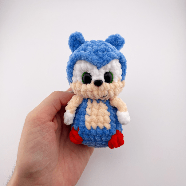 Blue Hedgehog Amigurumi Crochet Pattern — PDF