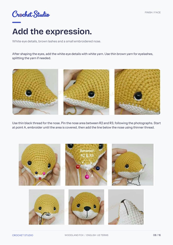 Page 08 · Eye and nose finishing