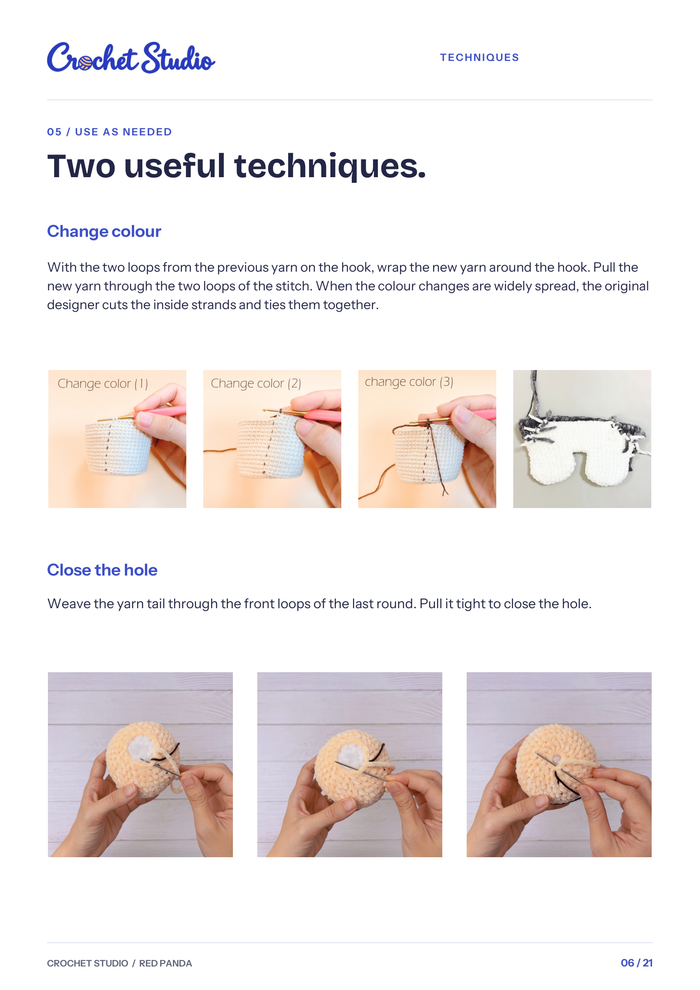 Page 06 · Techniques in photos